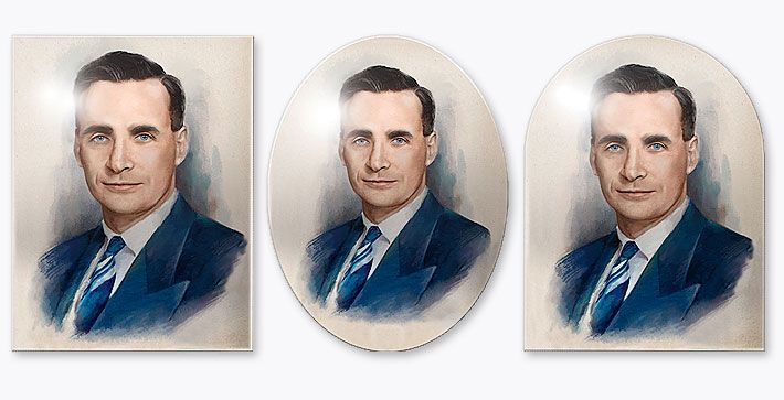 Портреты для памятников под живопись