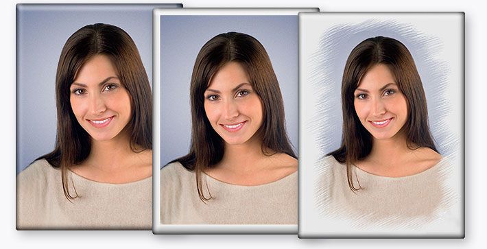 Портреты для памятников на прямоугольнике